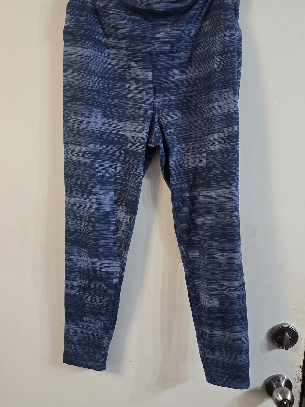 Eddie Bauer Womens Navy Heathered Blue  Leggings Sz L
